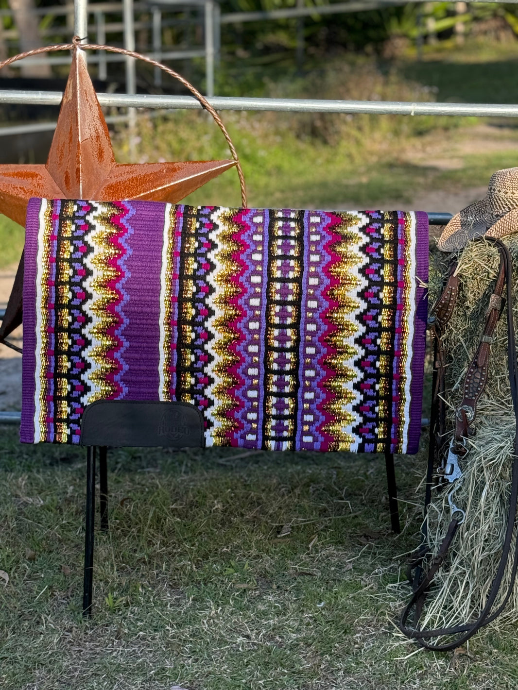 Purple Hot Pink Bronze & Gold - Show Pad