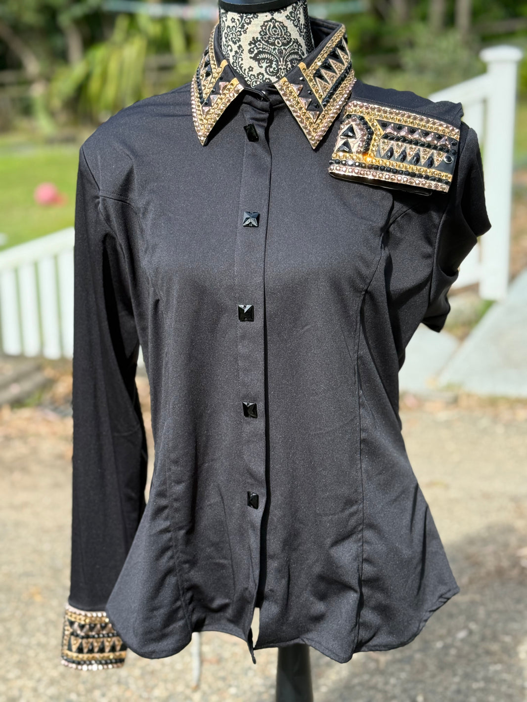 Bling Show Shirt - Black Bronze