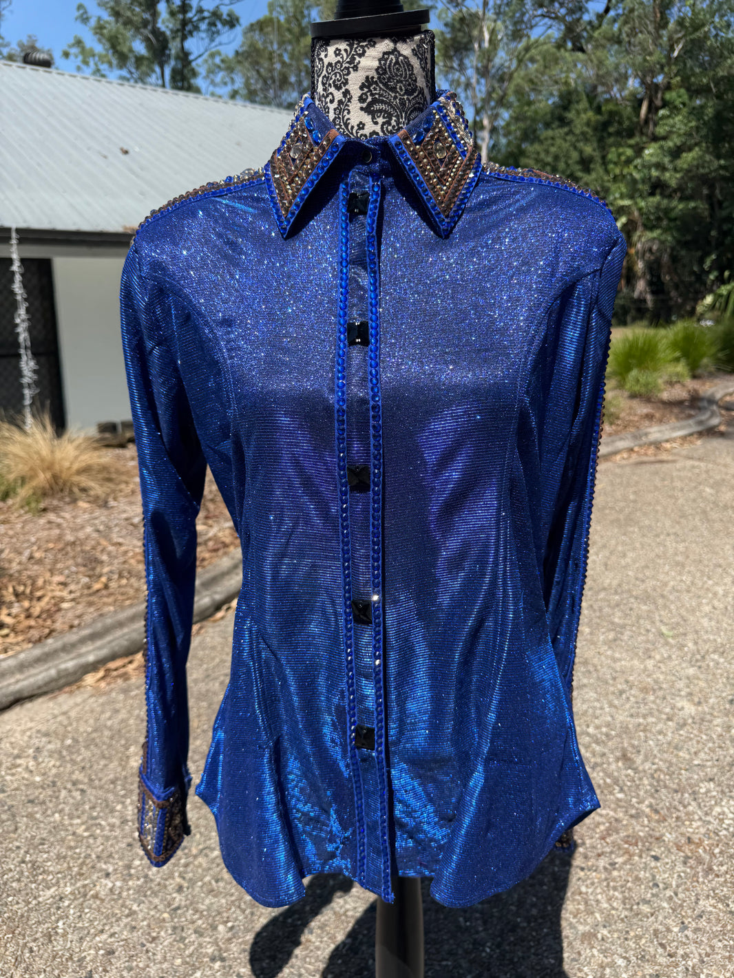 Royal Blue Ultra Bling - Show Shirt