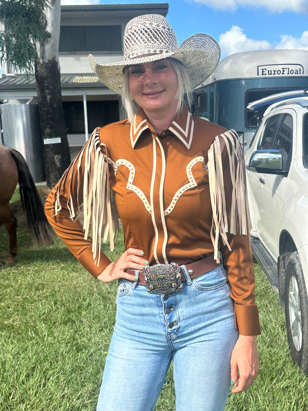 Ranch Show Shirt - Tassel Brown
