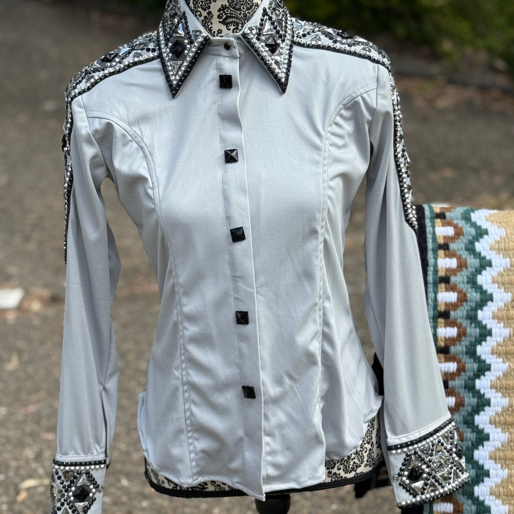 Bling Show Shirt - Silver Black