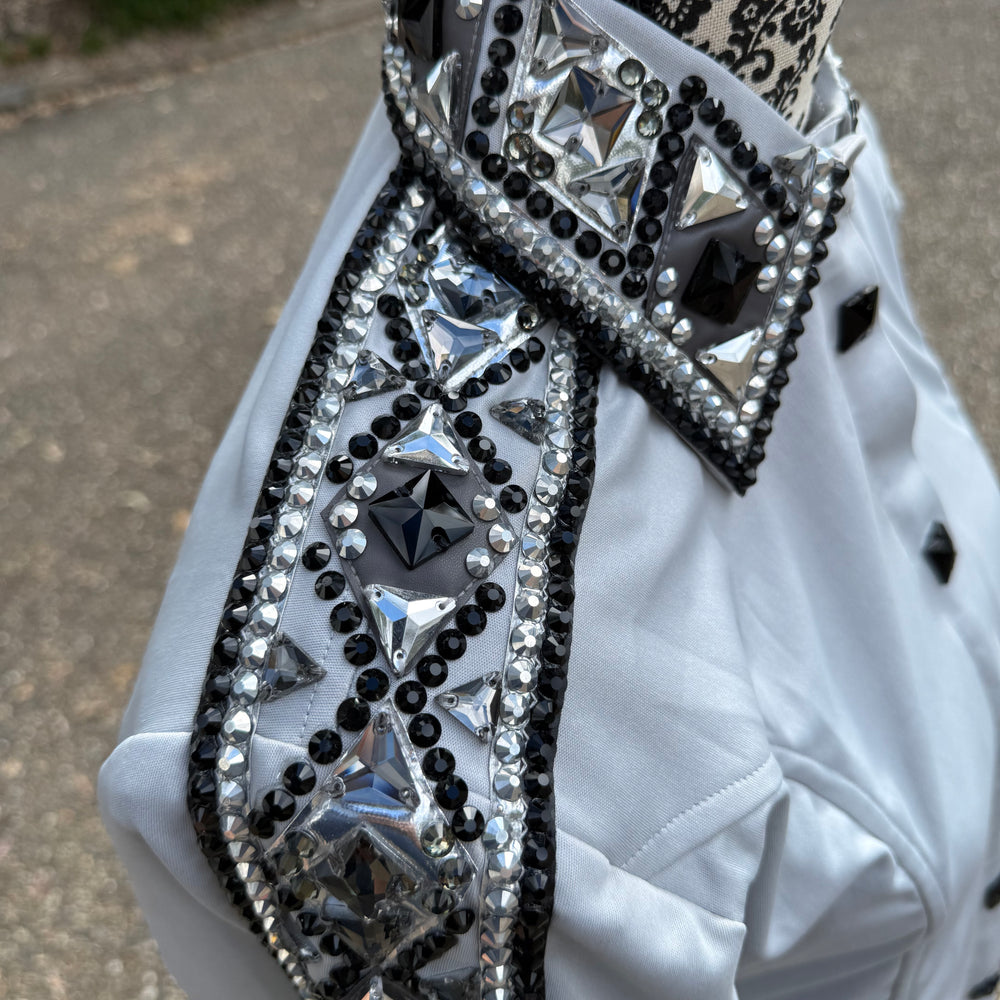 Bling Show Shirt - Silver Black