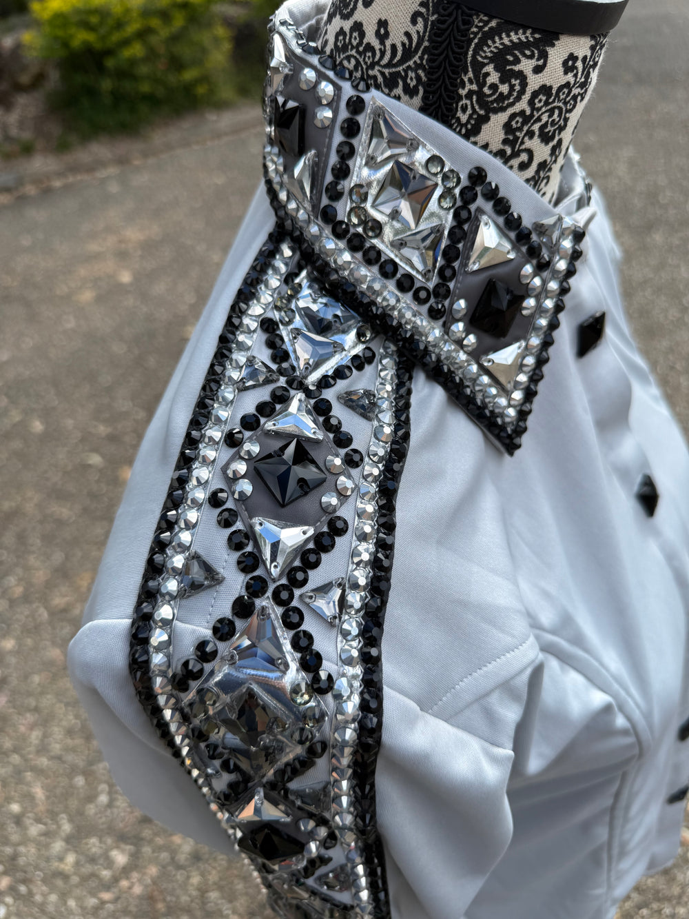 Bling Show Shirt - Silver Black