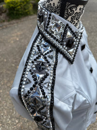 Bling Show Shirt - Silver Black