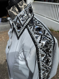 Bling Show Shirt - Silver Black