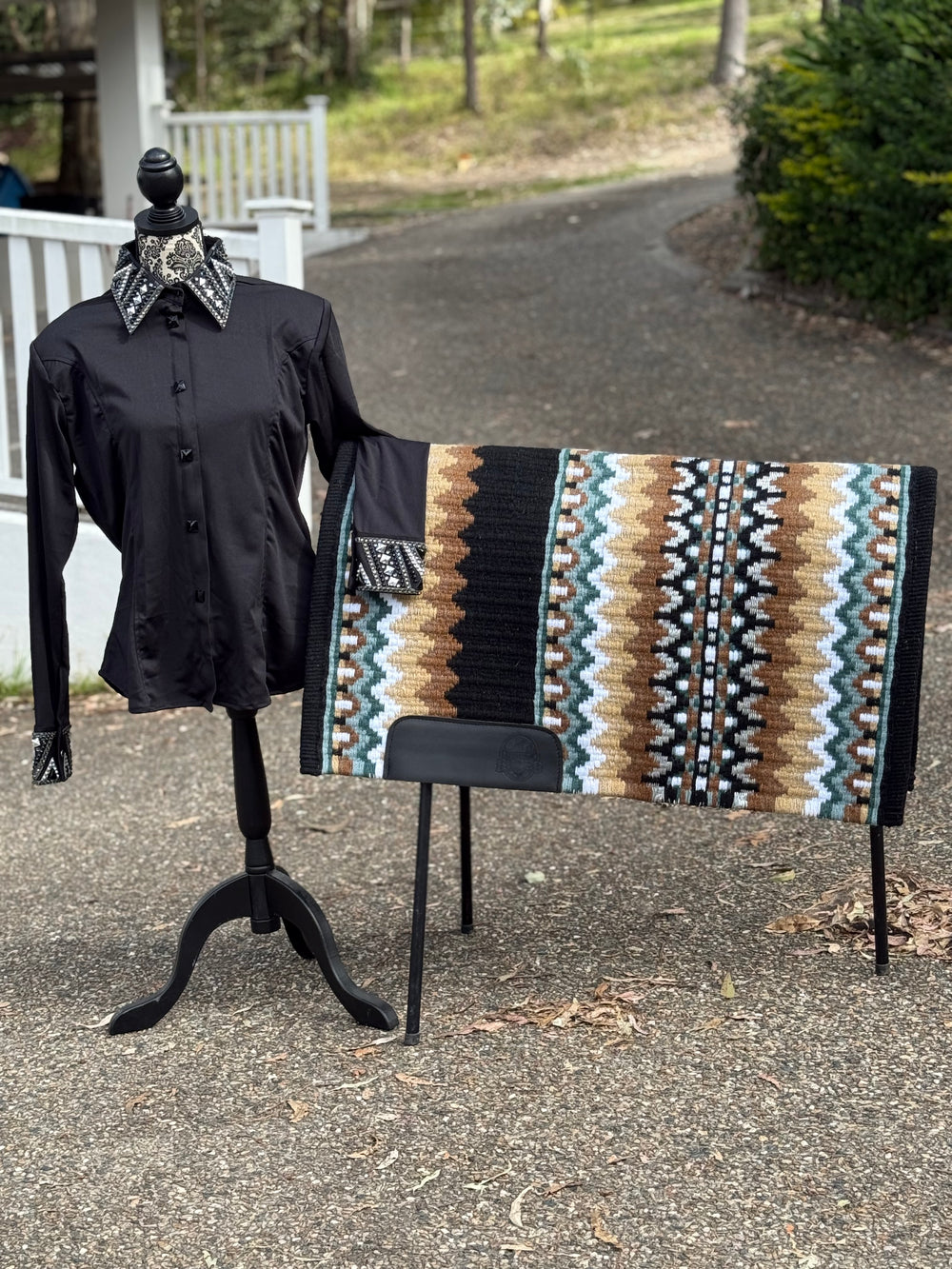Bling Show Shirt - Black Silver