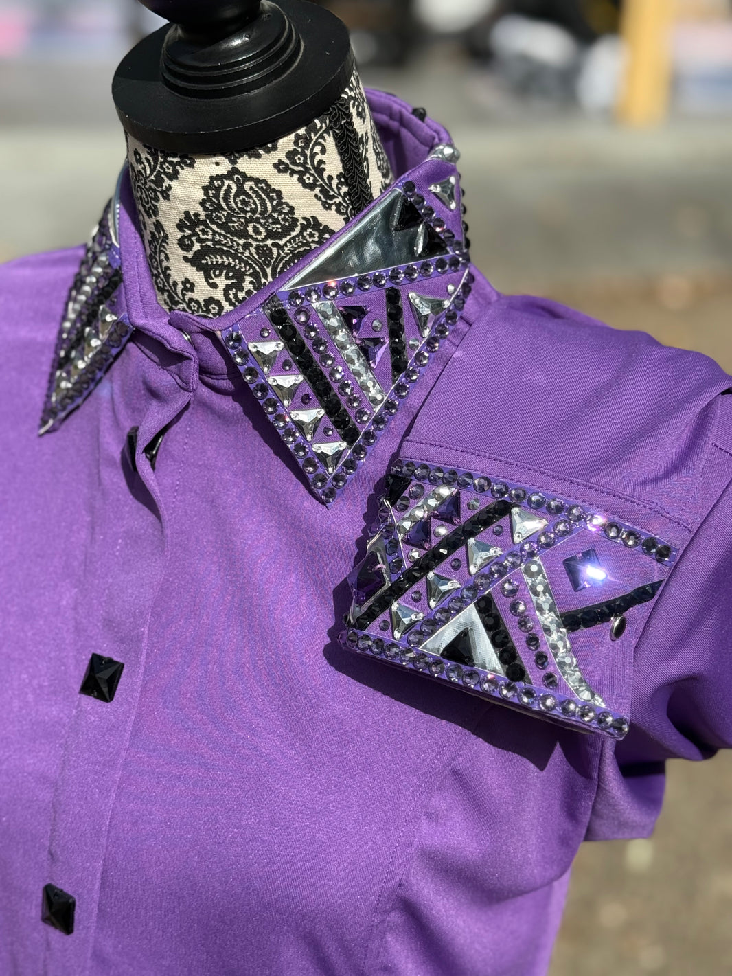 image Bling Show Shirt - Purple Silver