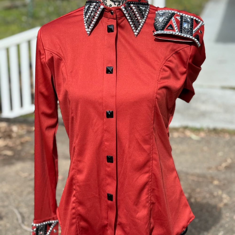 Bling Show Shirt - Rust Silver