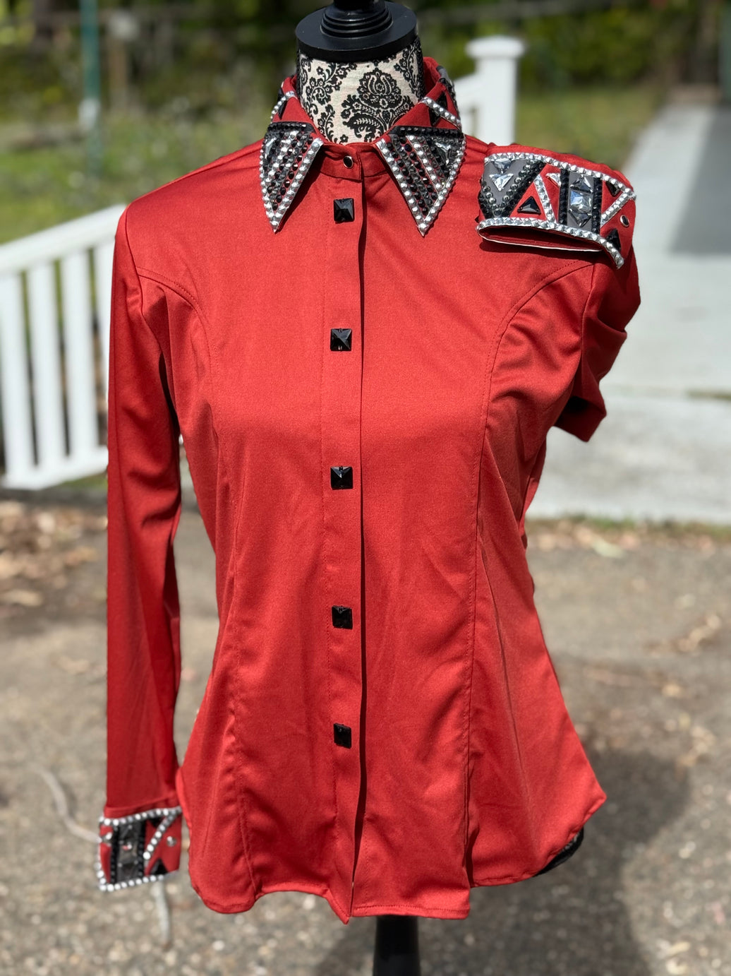 Bling Show Shirt - Rust Silver