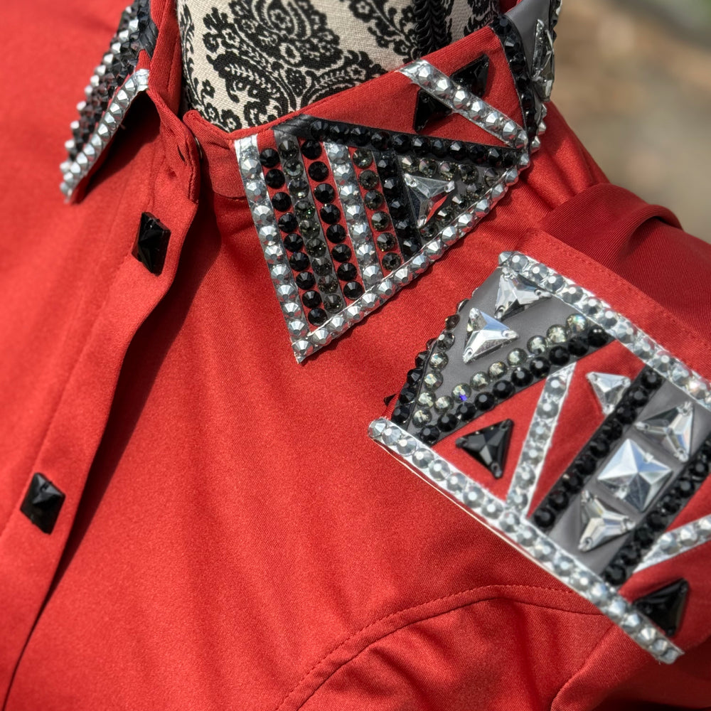 Bling Show Shirt - Rust Silver