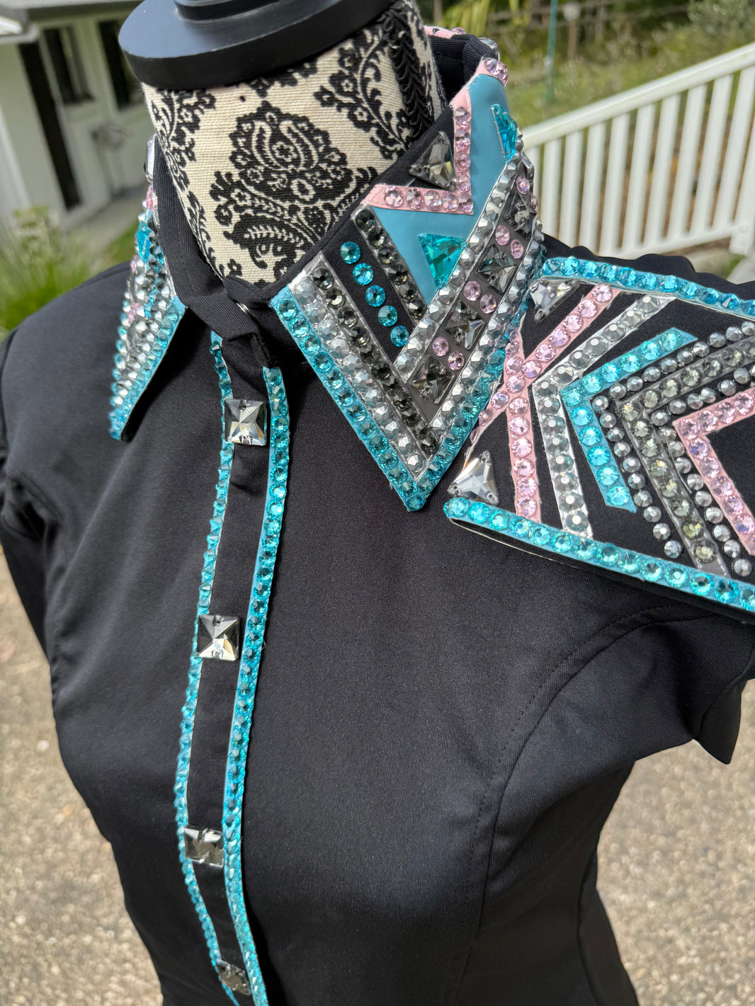 image Bling Show Shirt - Black Turquoise