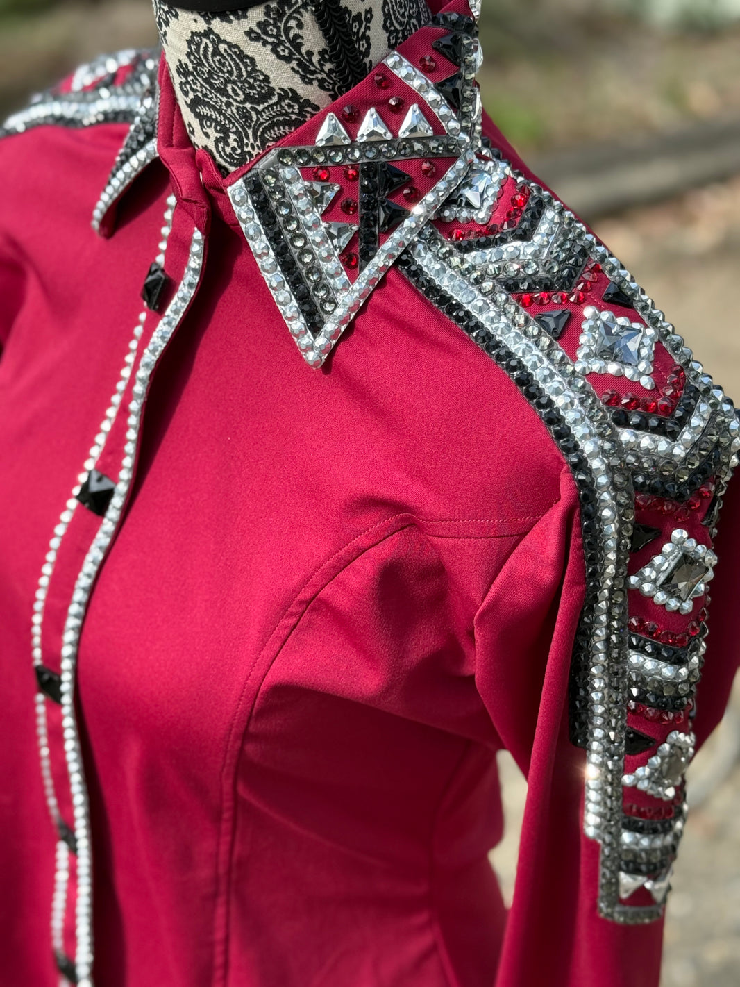 image Bling Show Shirt - Burgundy