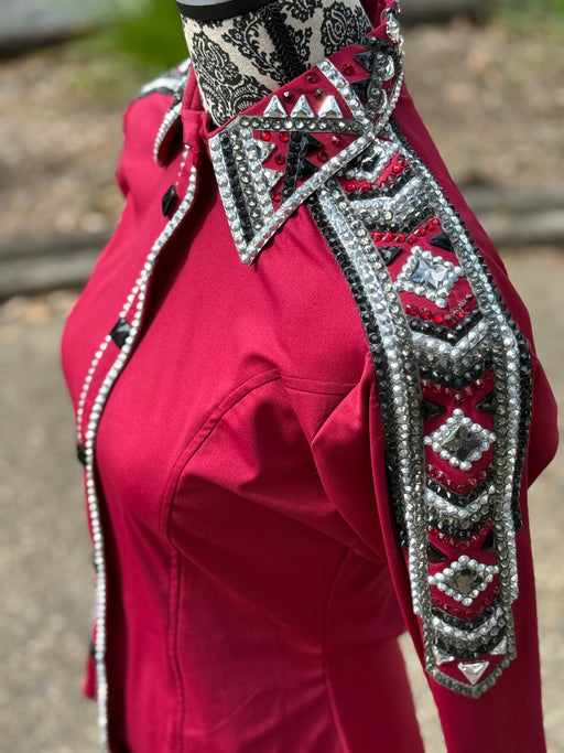Bling Show Shirt - Burgundy