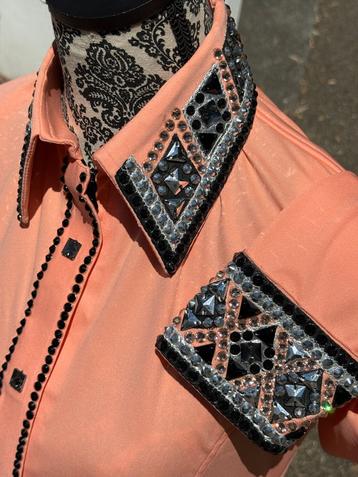 Bling Show Shirt - Peach (Sample/2nd) Discounted