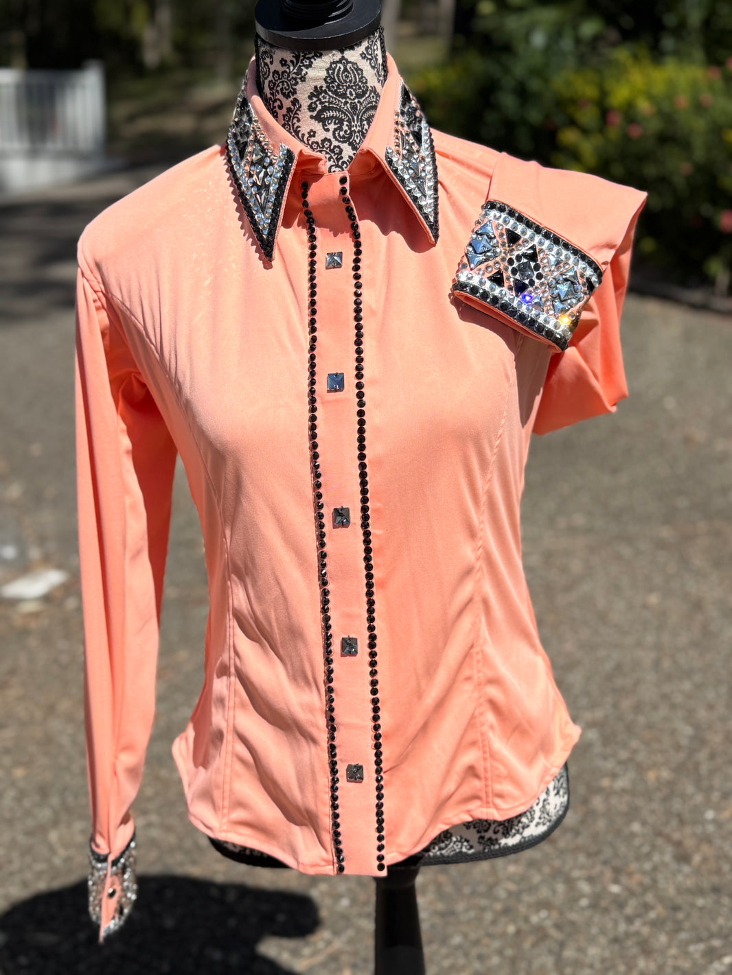 Bling Show Shirt - Peach (Sample/2nd) Discounted