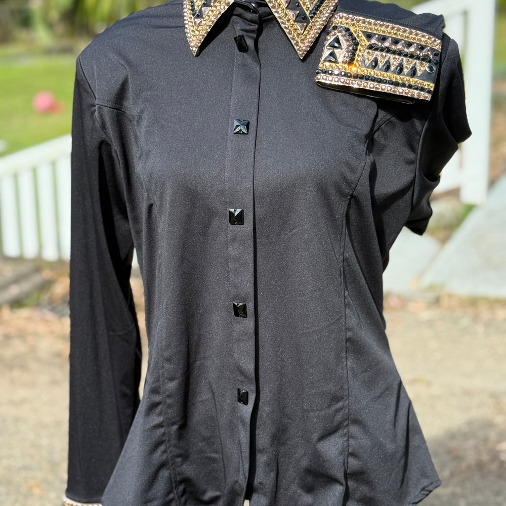 Bling Show Shirt - Black Bronze