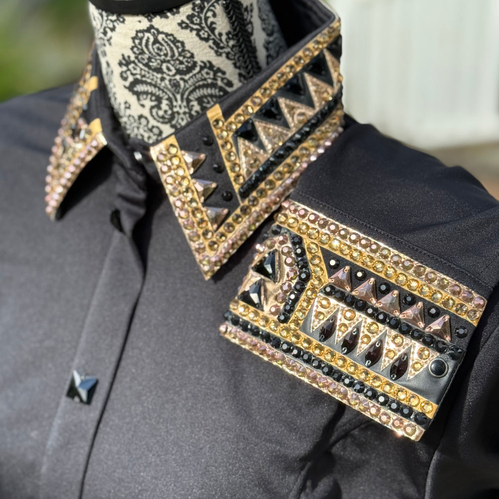 Bling Show Shirt - Black Bronze