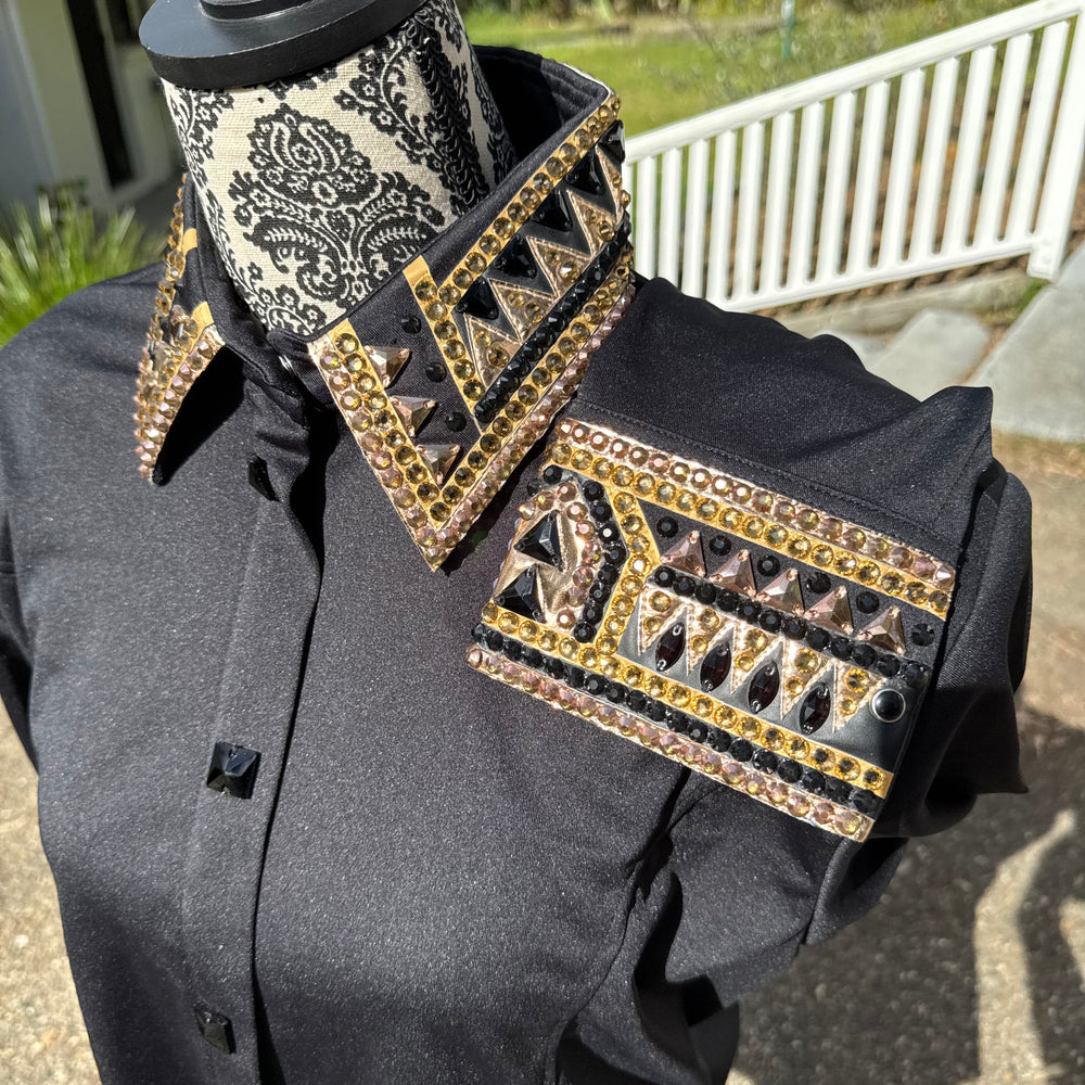 Bling Show Shirt - Black Bronze
