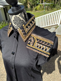 Bling Show Shirt - Black Bronze