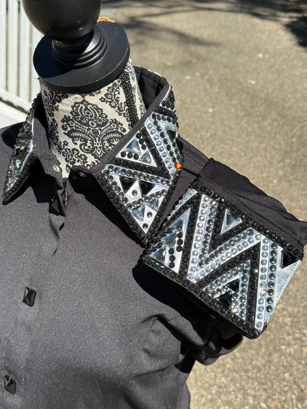 Bling Show Shirt - Black/Silver