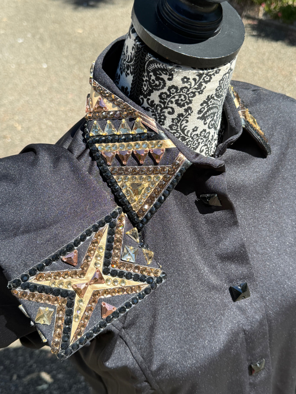 Bling Show Shirt - Black/Gold