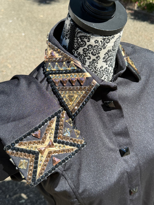 Bling Show Shirt - Black/Gold