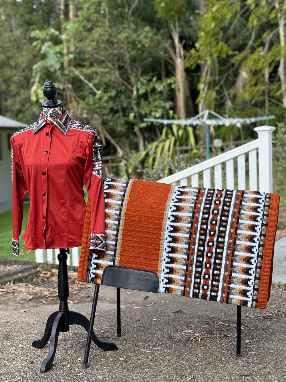 Bling Show Shirt - Rust