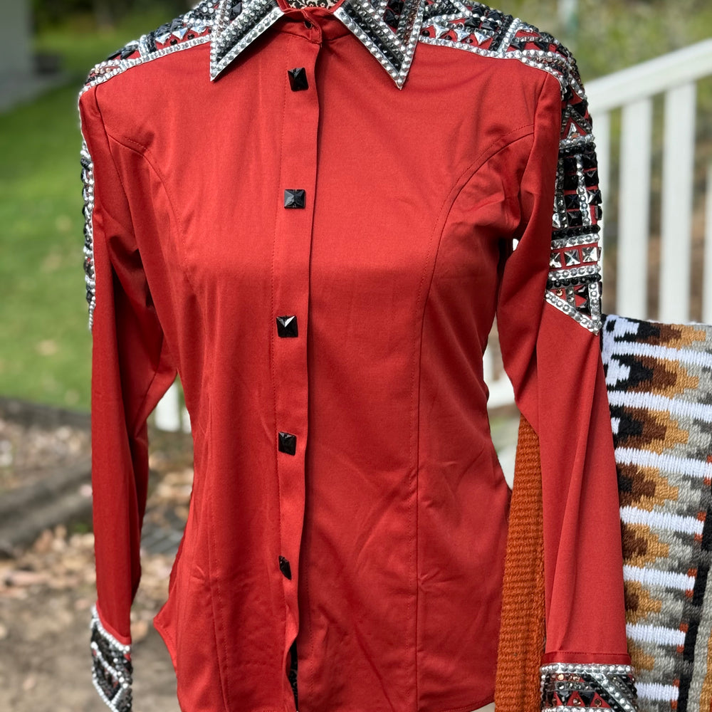 Bling Show Shirt - Rust