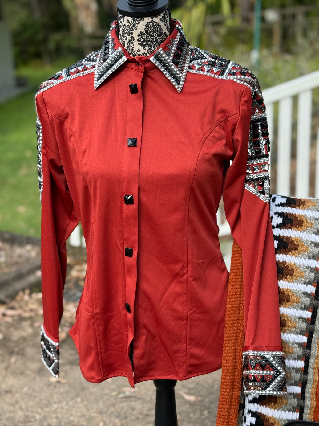 Bling Show Shirt - Rust