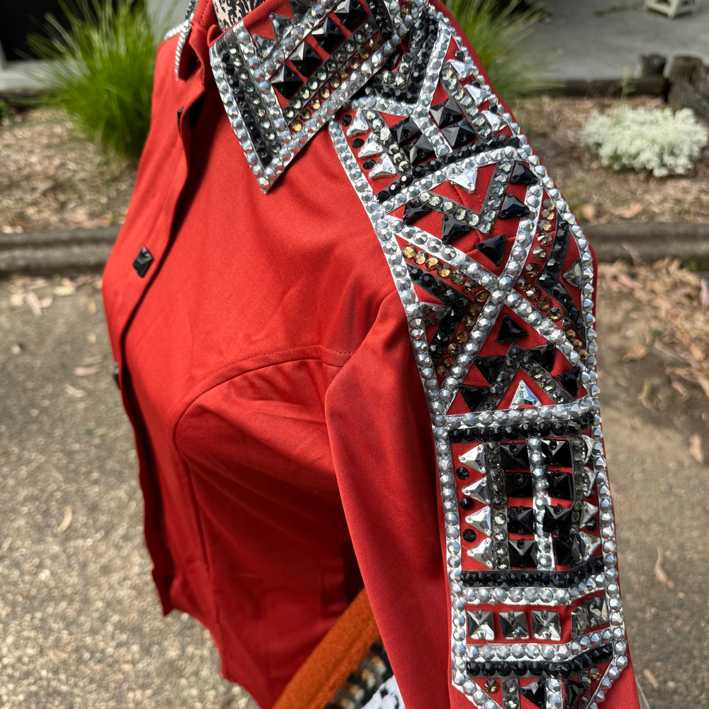 Bling Show Shirt - Rust