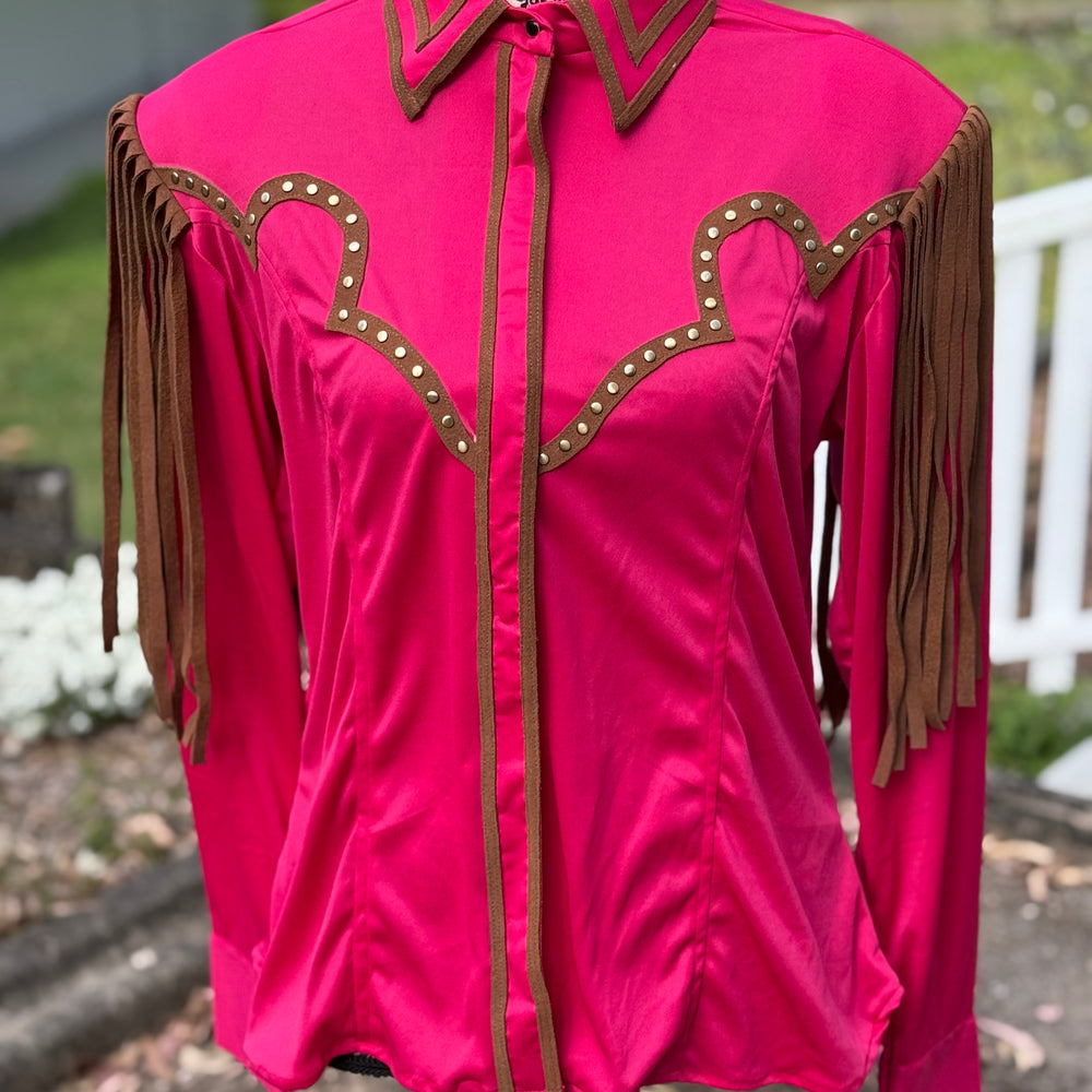 Pink Ceaser Ranch Ranch Show Shirt - Hot Pink