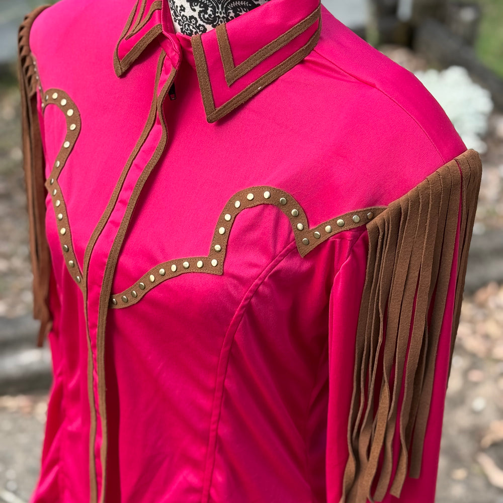 Pink Ceaser Ranch Ranch Show Shirt - Hot Pink