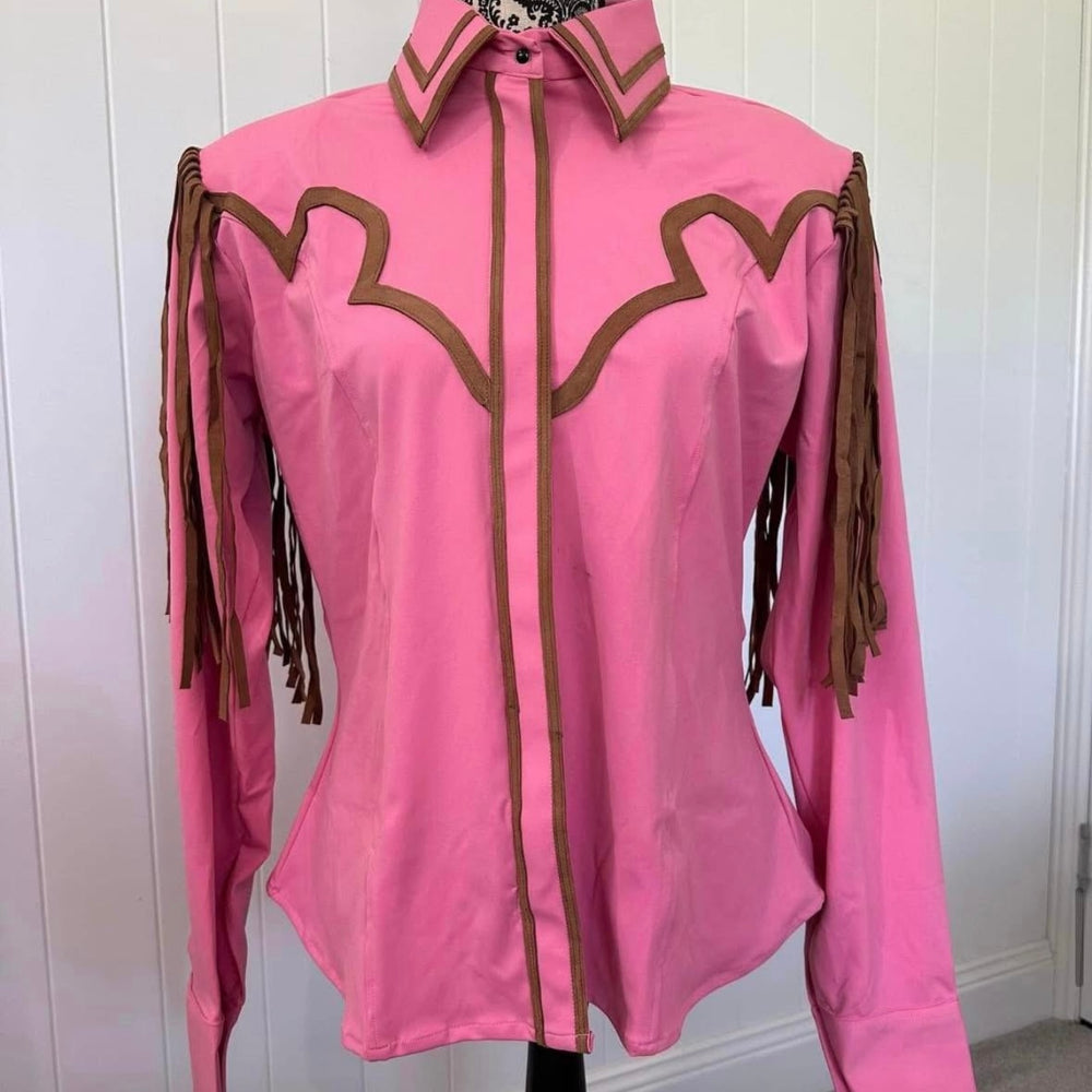 Ranch Show Shirt - Tassel Pink Brown