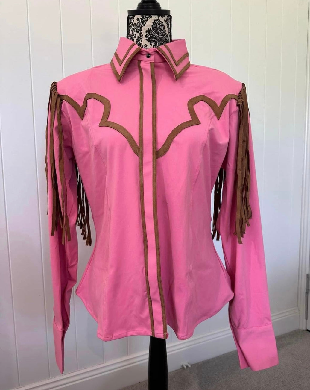 Ranch Show Shirt - Tassel Pink Brown
