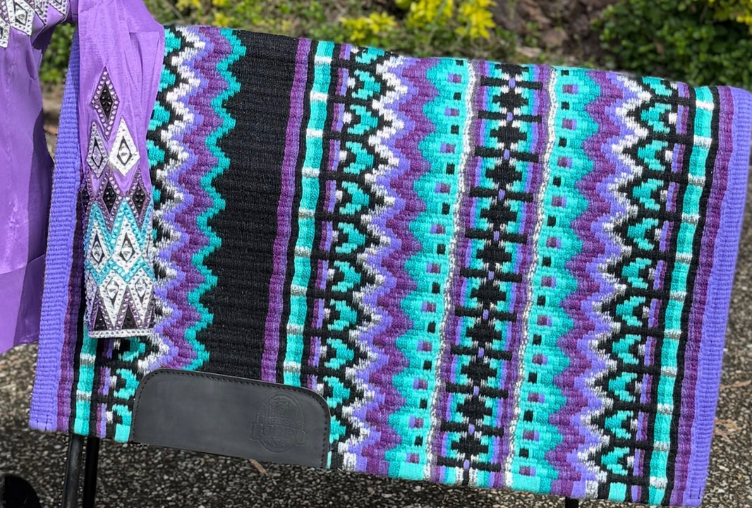 Show Pad - Bling Purple Turquoise Silver