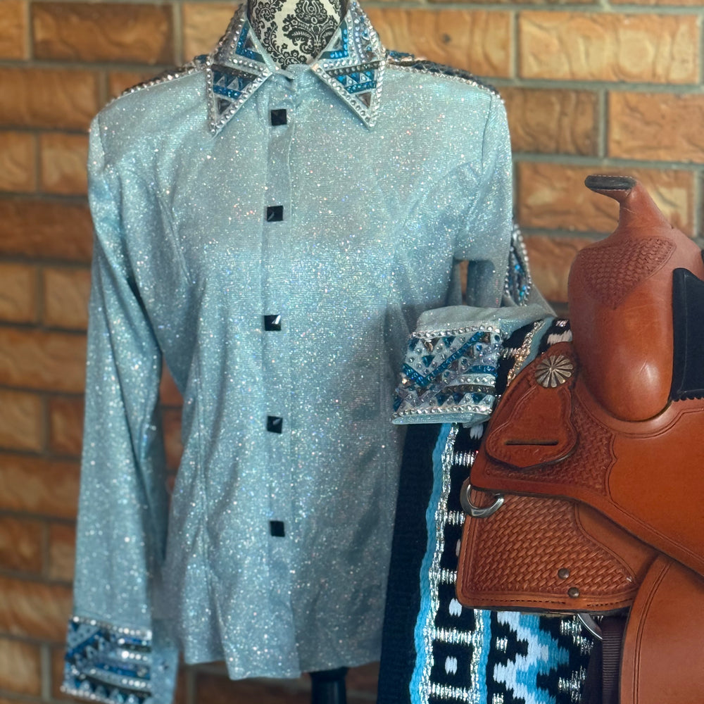 Bling Show Shirt - Ultra Bling Ice Blue