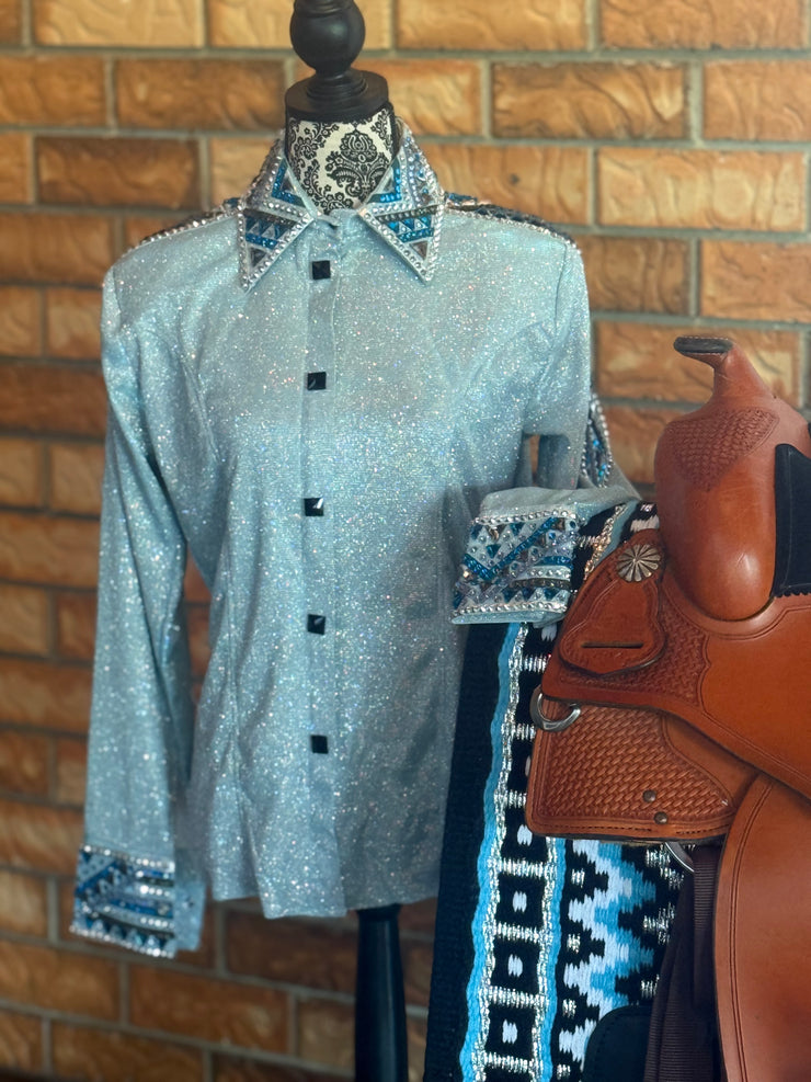 Bling Show Shirt - Ultra Bling Ice Blue