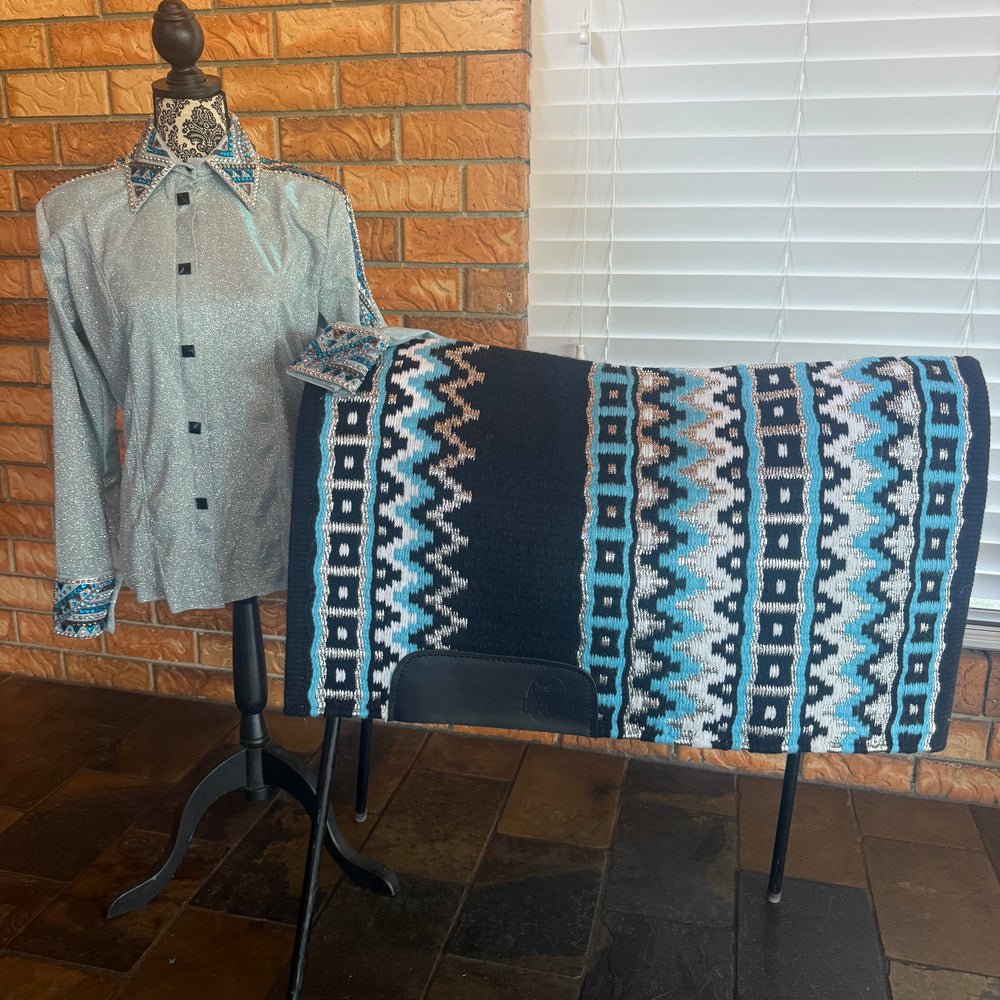 Bling Show Shirt - Ultra Bling Ice Blue