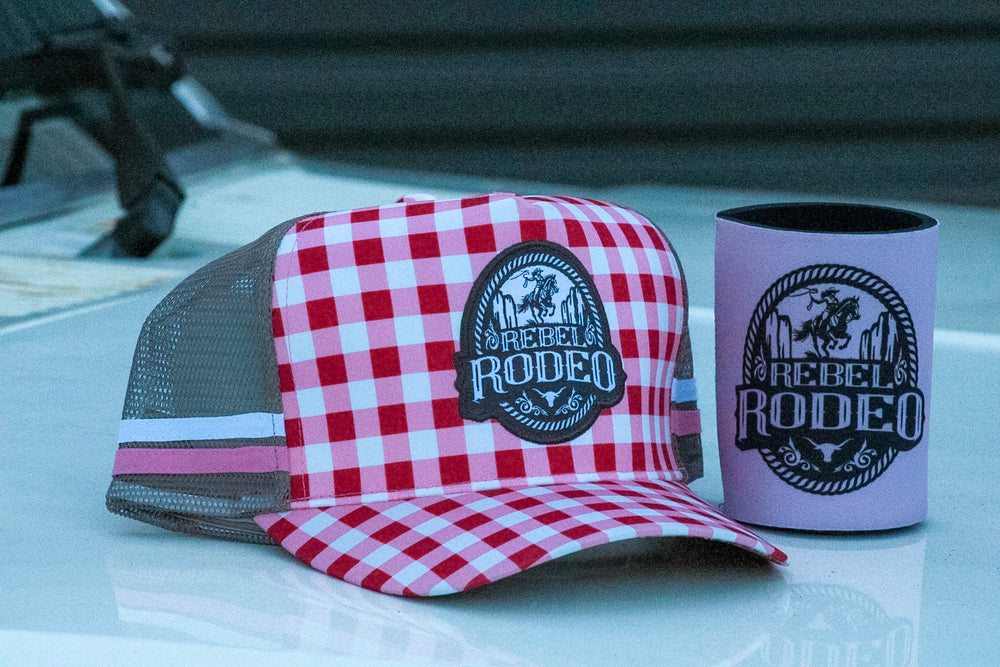 RR Trucker Cap - Waterproof Pink Check