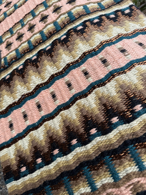 Pink Ocean Blue & Metallic Bronze - Show Pad
