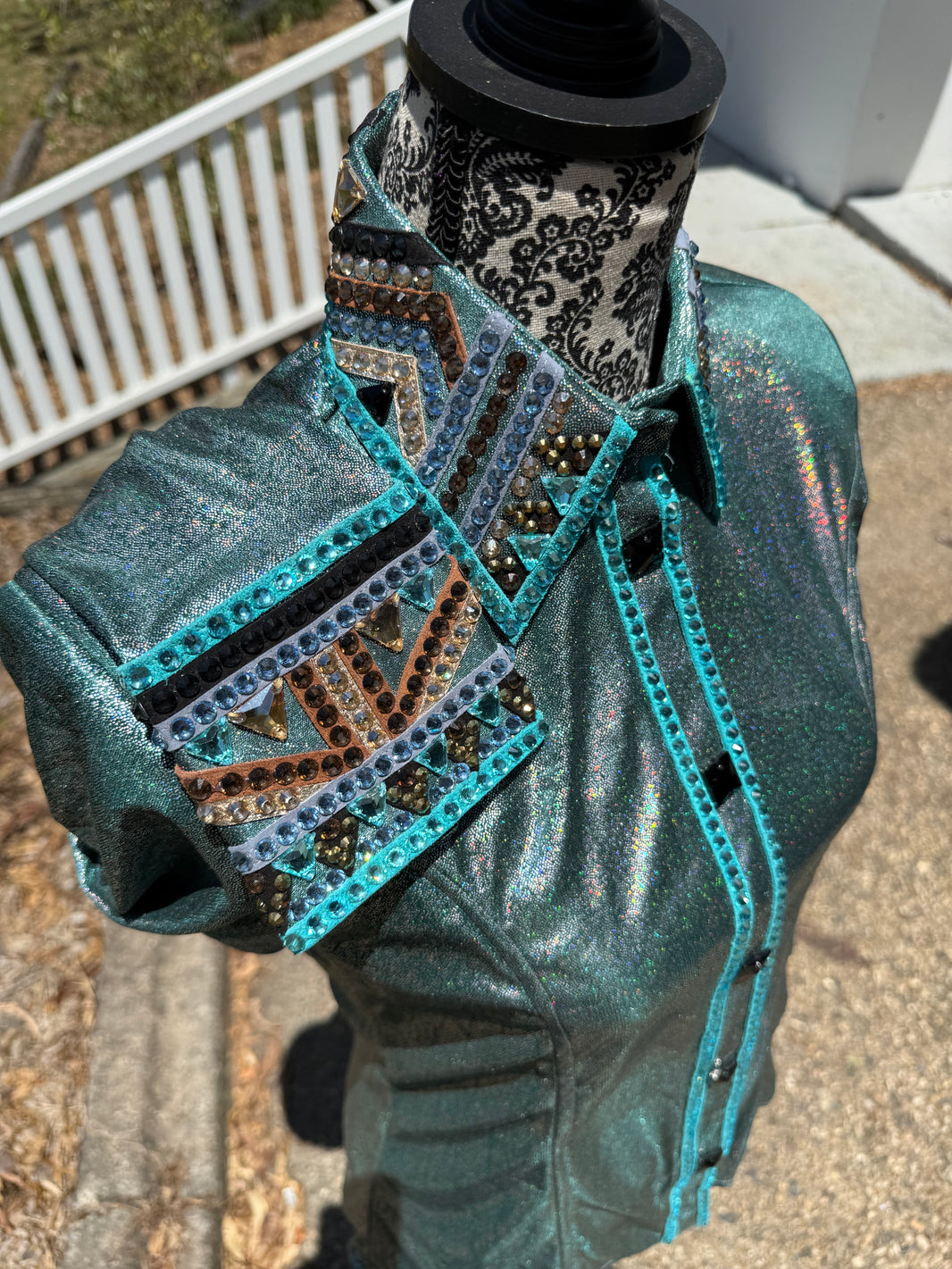 image Turquoise Ultra Bling - Show Shirt