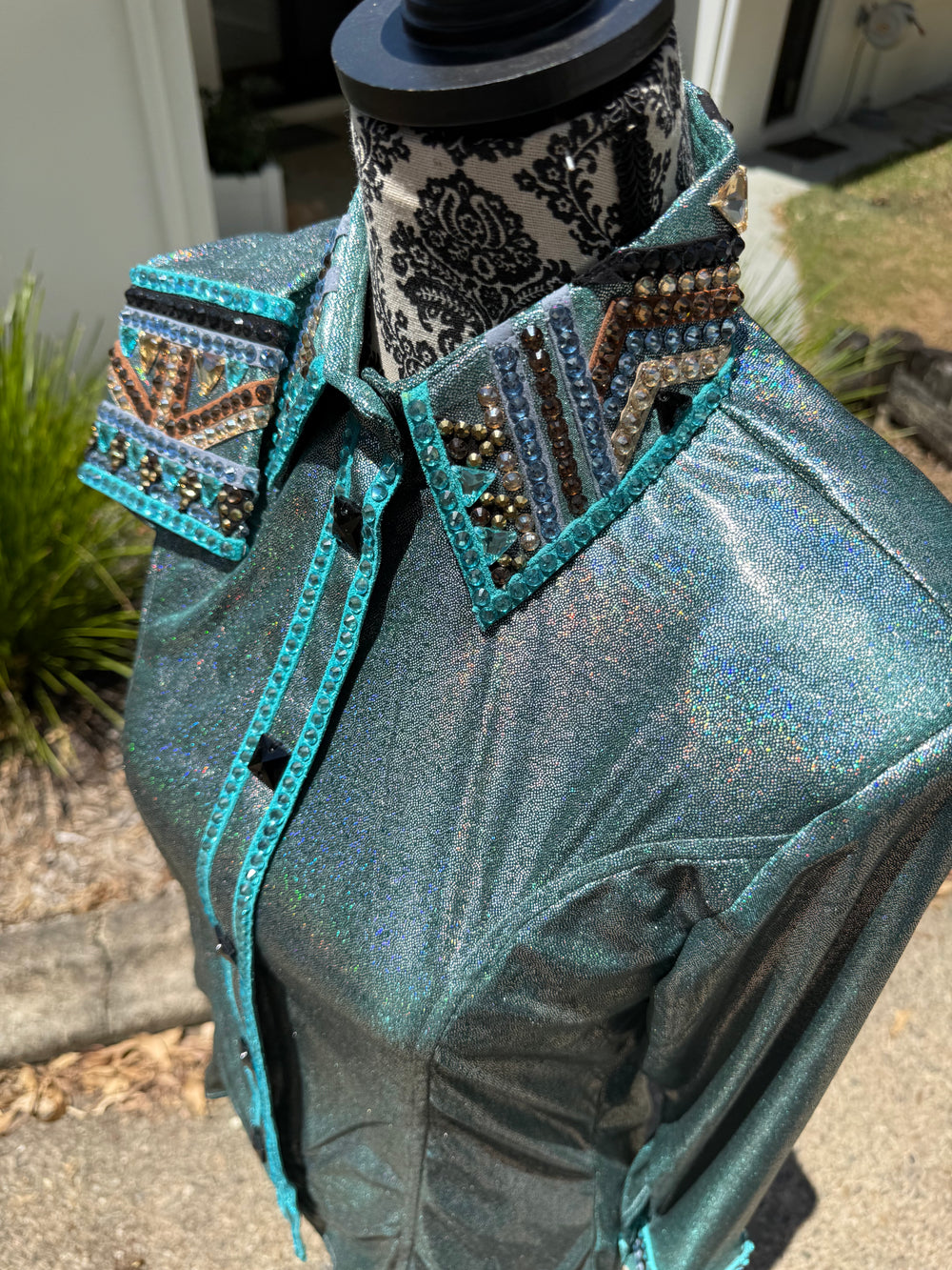 Turquoise Ultra Bling - Show Shirt