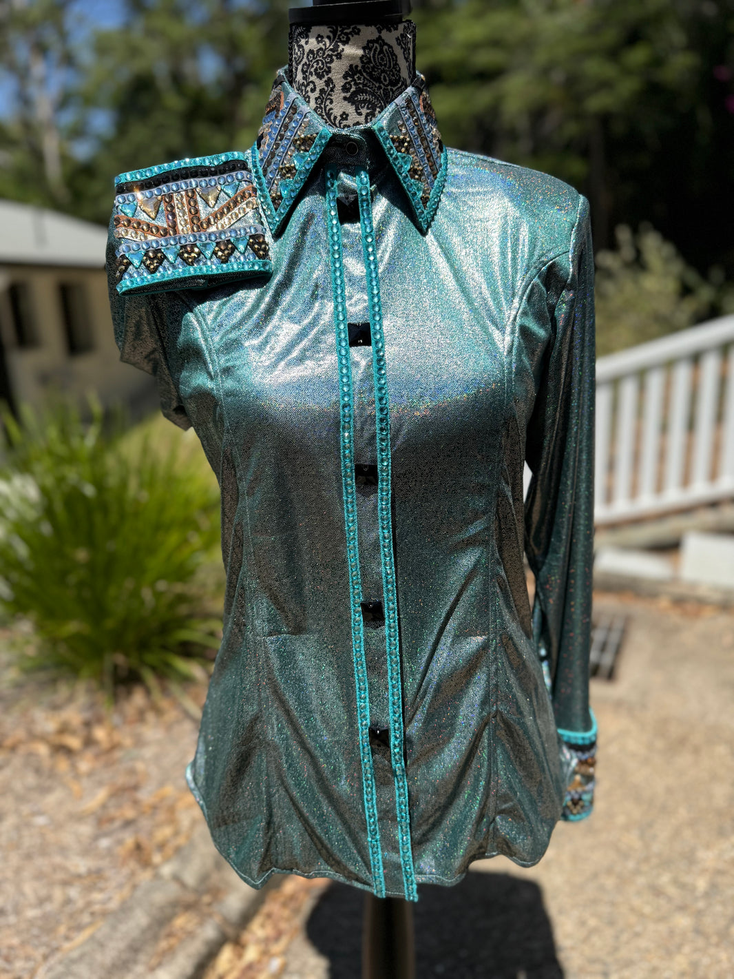 Turquoise Ultra Bling - Show Shirt
