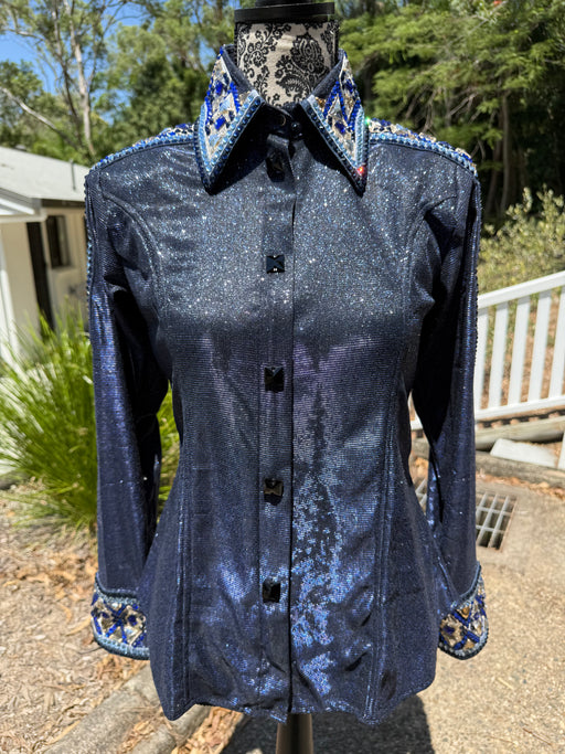 Midnight Navy Ultra Bling - Show Shirt