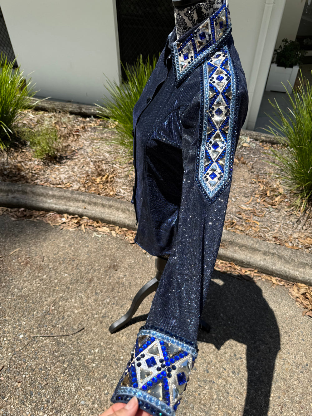 Midnight Navy Ultra Bling - Show Shirt