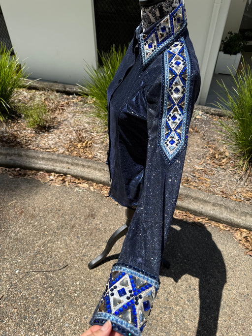Midnight Navy Ultra Bling - Show Shirt
