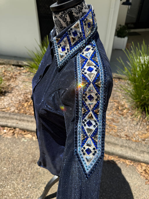 Midnight Navy Ultra Bling - Show Shirt
