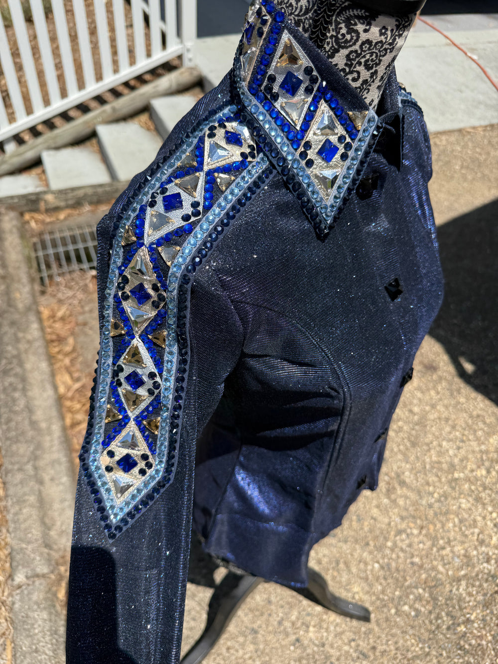 Midnight Navy Ultra Bling - Show Shirt