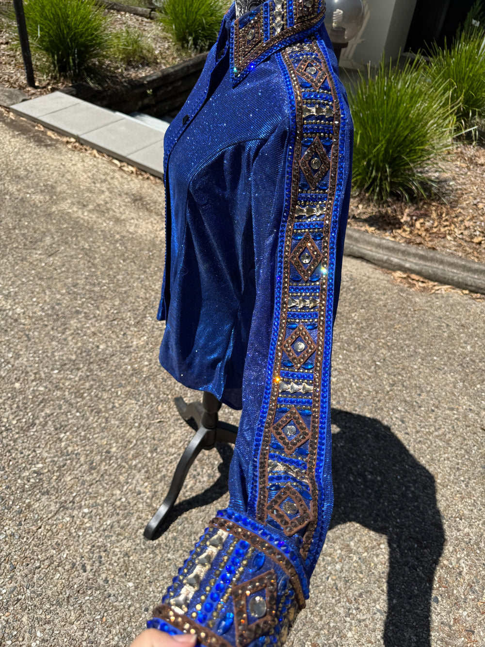 Royal Blue Ultra Bling - Show Shirt