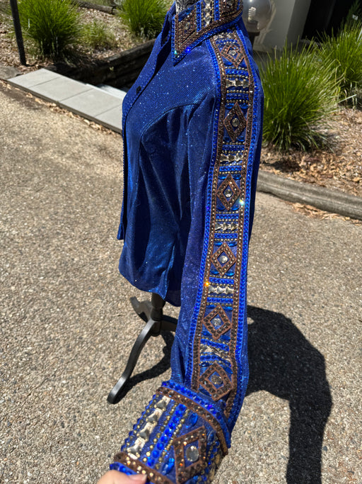 Royal Blue Ultra Bling - Show Shirt